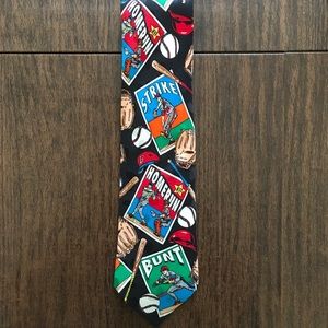 ROSETTI Baseball 100% Silk Necktie Tie Mens